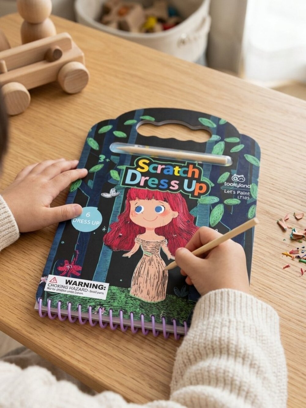 Scratch Dress Up Art Activity Book Reusable Kids Craft Set New